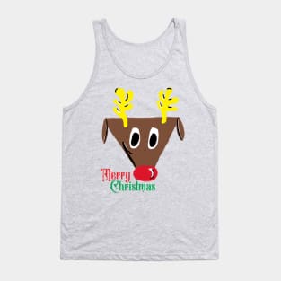 Rudolph Wishes a Merry Christmas Tank Top